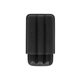 Les Fines Lames  Cigar Case - Trio Black Pebble Leather